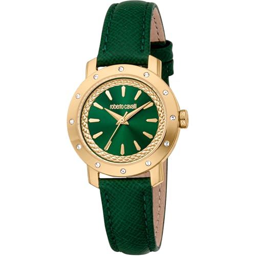 Roberto Cavalli Orologio Analogico Al Quarzo Donna Con Cinturino In Pelle Rc5L125L0025