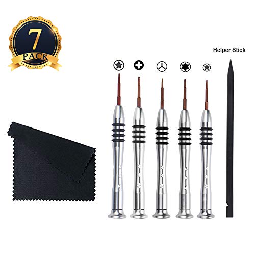 HaiMay 7 Pieces Screwdriver Tool Kit Pentalobe Screwdriver for Macbook Air/Pro and Retina