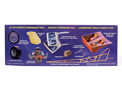 Kit de modelo 1:25 Ramchargers Dragster y Camión Transportador miniatura 3