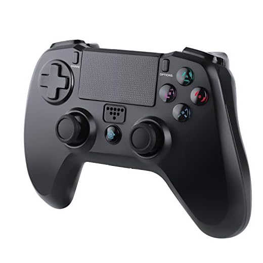 Mando Inalámbrico para PS4, JAMSWALL Wireless Bluetooth Gamepad Controlador para PS4 con Vibración Doble/3D Sensores de Movimiento/Panel Multitáctil/3.5mm Puerto de Audio, Mando para PS4/PS3/ PC