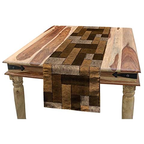 ABAKUHAUS Chemin de Table Beige Braun Cover