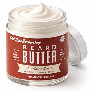 Tallow Man Old Time Barbershop Beard + Body Butter for Men | All Natural, Beard Butter, Body Butter