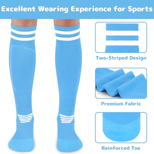 Image of Olreco Kids Soccer Socks Youth Baseball Socks Men Women Softball Sock for Girls Boys Football Sock Men Team Sports Accessory