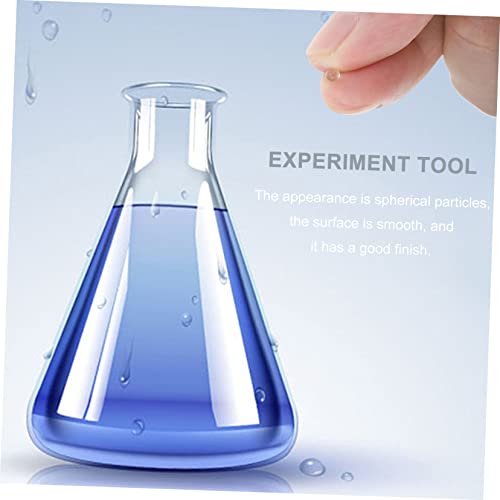 Solustre 1 Pack Experimental Glass Beads Zeolite Mixing Glass Glassine Glass Boiling Stones Boiling Chips Chemistry Pearls Balls Labs Anti Boiling Glass Bead Labs Sand Grinding Bead Paint #TOP2