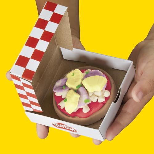 Play-Doh Kitchen Creations Pizzabäckerei, 4 x 57g Dosen und 2 x 28g Dosen Knetmasse… – Ansicht 5