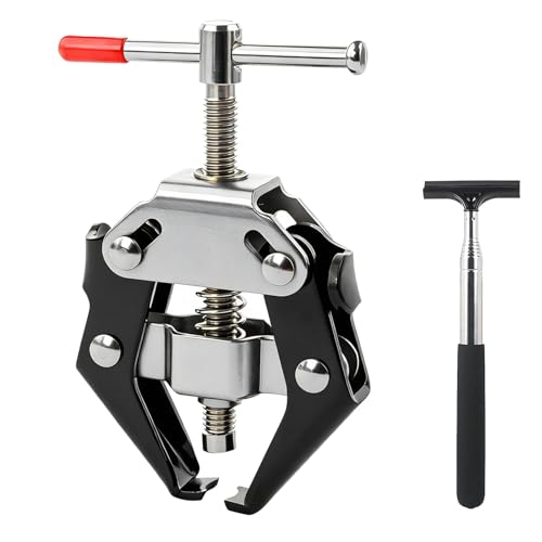 Wiper Arm Removal Tool - Heavy-Duty Arm Bearing Remover Puller Bearing Puller Repair Tool Fits (5-27.5mm) Bearings Car Windscreen Wiper Puller Equipped with 1 Retractable Rearview Mirror Wiper