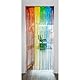 Boland 44763 - Folienvorhang Regenbogen 200 x 100 cm, Partydeko für Festival, Karneval oder Geburtstag, Dekoration, Lametta Vorhang