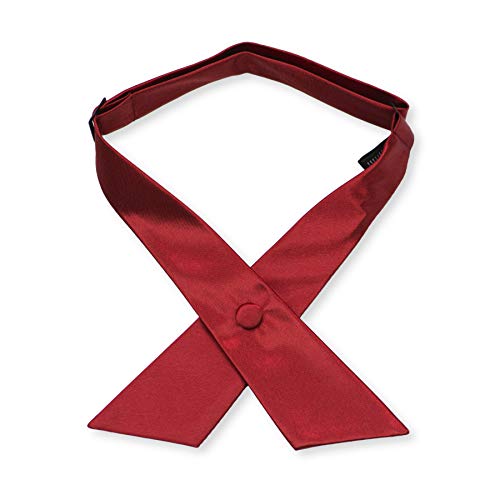 Image of Women's or Men's Crossover Neck Tie Solid Color Continental Tie