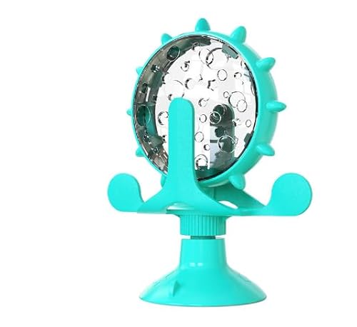 Brinquedo Para Gatos Divertido Moinho De Vento Mesa Giratória Com Ventosa Roda Gigante Porta Petisco