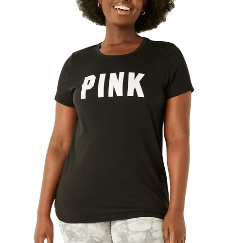 Victoria's Secret Women's Short Sleeve T-Shirt, Women T Shirt, Logo Black, XS - image 1