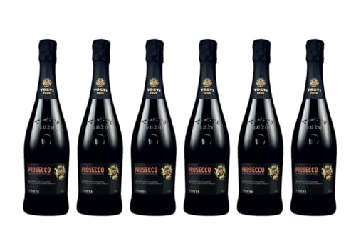 Tosti1820 Prosecco DOC Extra Dry – Spumante Italiano da Uve Glera, Elegante e Bilanciato. Spumante per brindisi, vino per matrimonio, regalo aziendale vino. Confezione con 6 bottiglie da 750 ml.