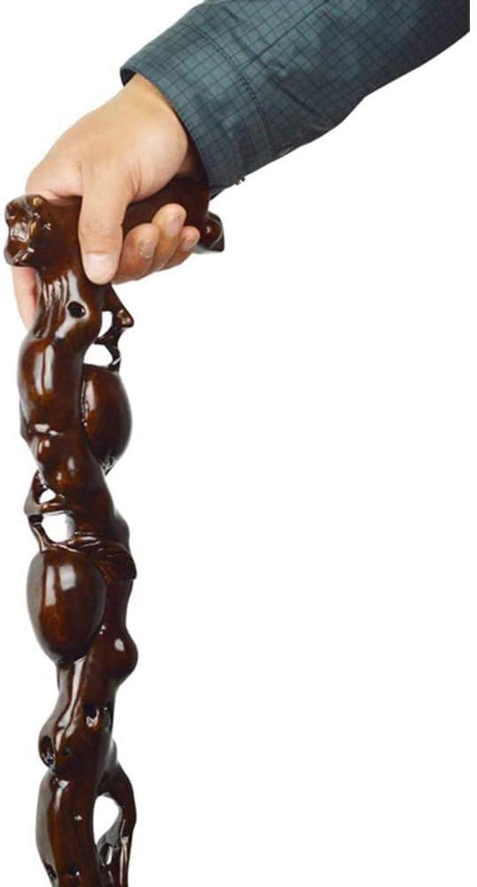 Stampelle in Legno Massello, Bastone da Passeggio Solido Leggero per Disabili e Anziani, Bastoni da Trekking/Bastoncini da Passeggio per, Legno di Aiuto alla Mobilità per Uomini e Donne