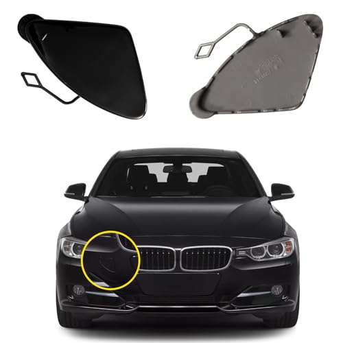 Goholy Car Front Bumper Tow Hook Cover Compatible with BMW F30 F31 3 Series 320i 328i 335i 2012 2013 2014 2015 Trailer Cover Cap 51117293116 Small Lid Towing Eye Cap