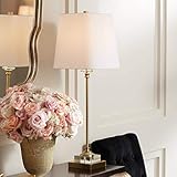 Julia Traditional Buffet Table Lamp Gold and Crystal Shaped Shade for Dining Room - Regency Hill