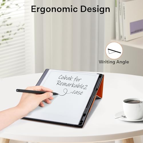 CoBak Case for Remarkable 2 - Pen Holder & Foldable Stand - Orange