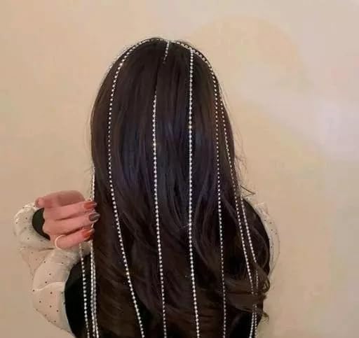 Womens Tassel Latest Rhinestone Long Tassel Headband Hairband Bridal Tassel Headband Hair Chain Jewelry with Crystal Rhinestones for Weddings and Parties - Gold (B0CWH1S6NK) Amazon Price History, Amazon Price Tracker