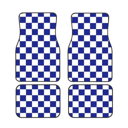 Alfombrillas de coche azules neopreno juego de 4 accesorios antideslizantes vehículo