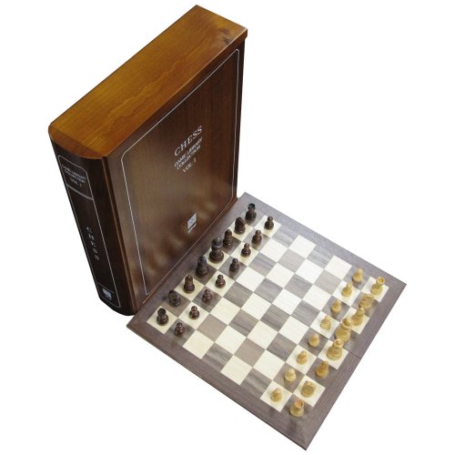 Wood Book Case Classic Board Game Set Collection, Volume 1 of 12, Chess
