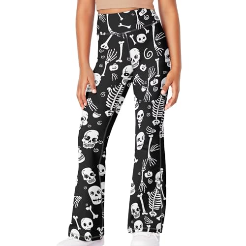 YEXIATODO Kids Leggings for Girls Workout Bell Bottoms Flare Yoga Pants Athletic Pants3