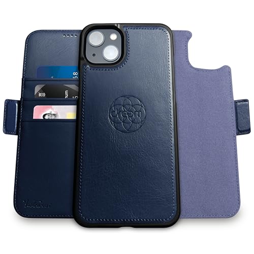 Dreem iPhone 14 Plus wallet case with kickstand, vegan leather