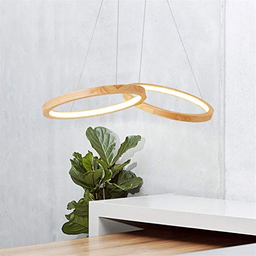 Lustres à LED suspension circulaire solide réglable pour salle à manger - 4