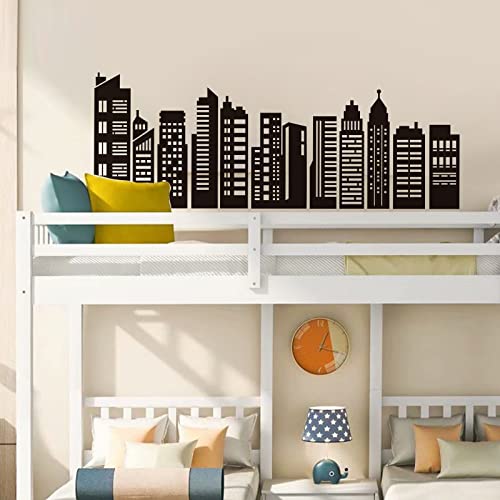 Vinilo decorativo skyline ciudad para pared decalmile miniatura 2