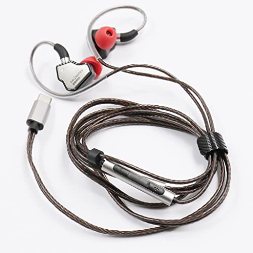 Image of Concept Kart 7Hz Salnotes Zero Wired Iem Earphone, 10Mm Dynamic Driver|Metal Composite Diaphragm|Noise Isolation|In Ear Monitor With Detachable Ofc Cable (Black, Type C (Mic))