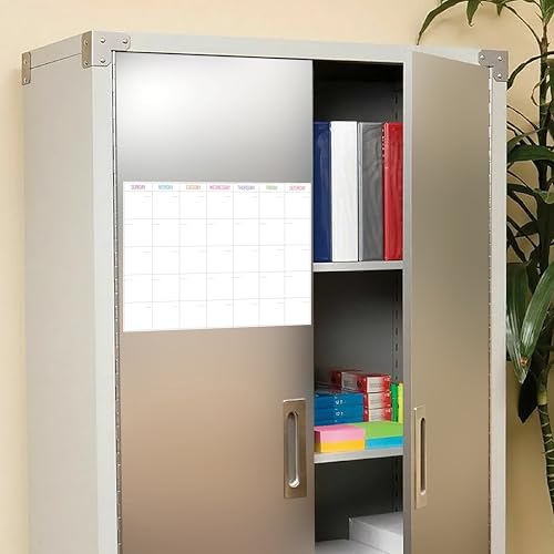 Image of WallDesign Daily Planner Monthly Calendar Whiteboard Fridge Magnet (16x12 Inch) - Dry Erase To Do List for Home, Family, Personal, Students - Organize & Complete Tasks On Time - Includes 3 Marker Pens