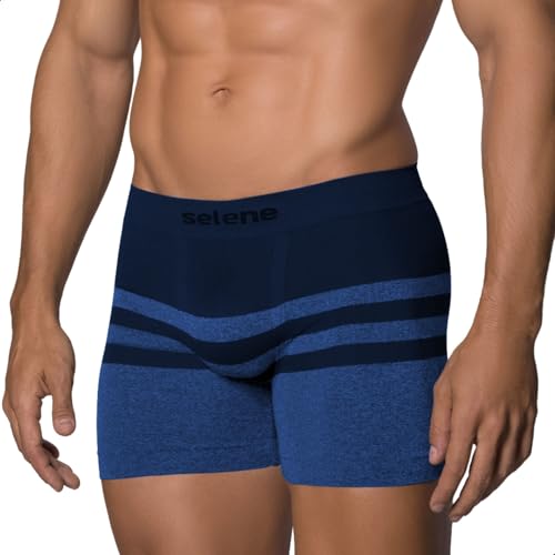 Boxer Briefs Masculinos Sem Costura Microfibra Breathable Selene