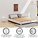 Bunkie Board Thin Wood 6mm Queen Size (60 x 76 in) | Modular Portability Design, Noise Minimizing, Low Profile Design, Easy Setup, Foldable| Bed Slats, Foldable Box Spring, Bed Support Slat