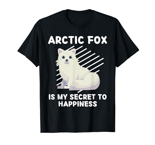 El lindo zorro ártico es mi secreto de la felicidad Arctic Fox Camiseta