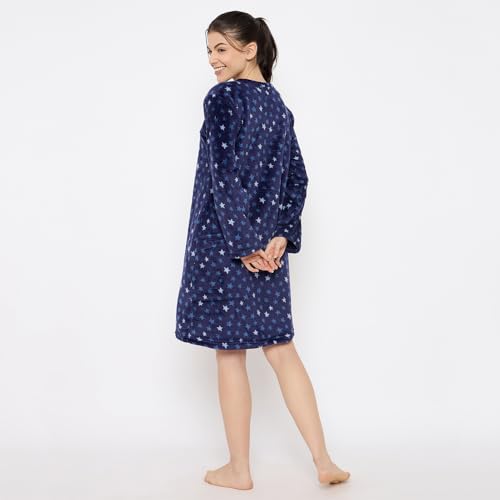 Image of CAMEY Women's Printed Nightgown, Long Sleeves, Nighty
