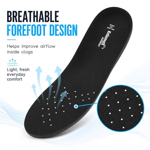 Plantillas para Crocs con soporte de arco, par único negro EU 37-38 miniatura 4