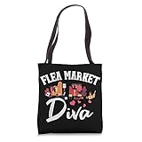 Flea Market Bag Funny Flea Market Diva Antiquing Gift Tote Bag