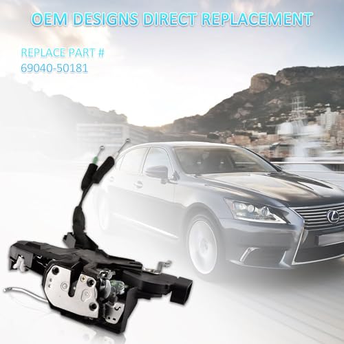 Image of Front Left Driver Door Lock Actuator Assembly Compatible for Lexus LS430 2001-2006 Replace 69040-50181