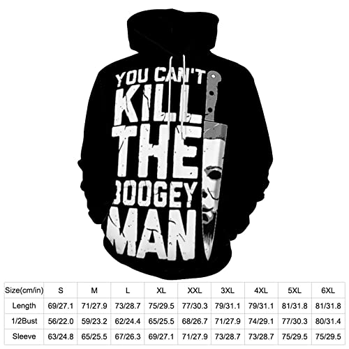 ZHANGXM Pullover Halloween Michael Myers Autumn Soft and Comfortable Loose Hip-Hop for Men Long-Sleeved Sweater 2XL2