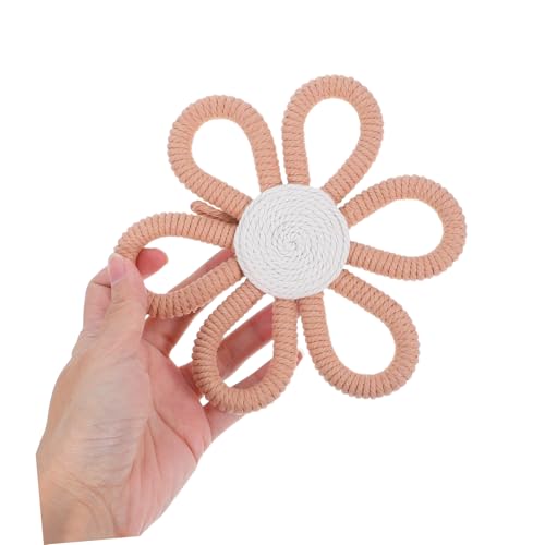 Décor floral boho : lot de 6 fleurs tissées suspendre pour nurserie - 5