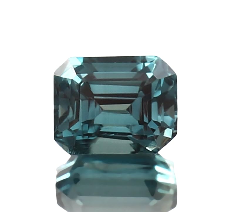 Tourmaline indicolite naturelle 9x7mm gemme facettée pour bague
