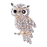 Cadeau idéal pour les filles : la broche en forme de chouette avec strass est un cadeau parfait pour vos amis, voisins et familles, populaire auprès des enfants et des adultes, un choix idéal pour les cadeaux et les décorations de fête.