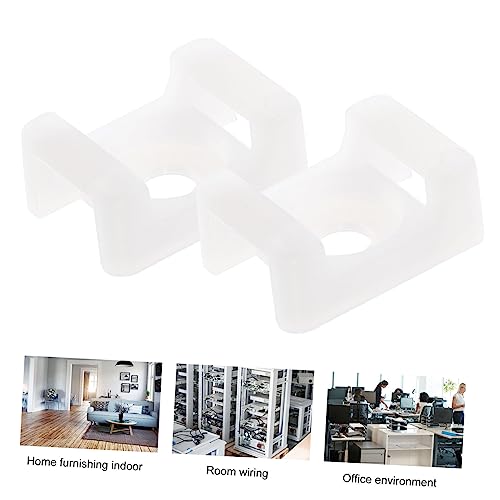Uonlytech 500pièces supports pour serre-câbles type selle rigides pour gaines