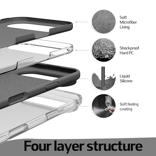 Image of iPhone air Case Silicone,Soft Microfiber Lining(Charcoal Gray)