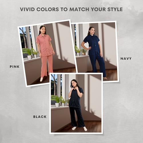 Image of Inspired Comforts Post Surgery Mastectomy Recovery Pajamas Set with Internal Drainage Pockets