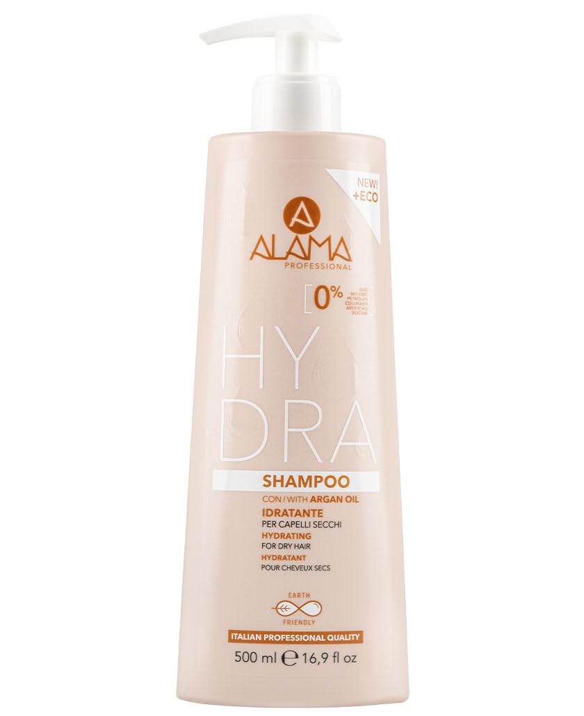 Alama Hydra Feuchtigkeitsspendendes Shampoo Für Trockenes Haar Mit Arganöl, 500ml