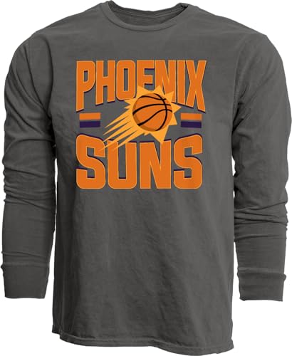 Phoenix Suns NBA Officially Licensed Long Sleeve T-Shirt Ringspun Bold Black, X-Large