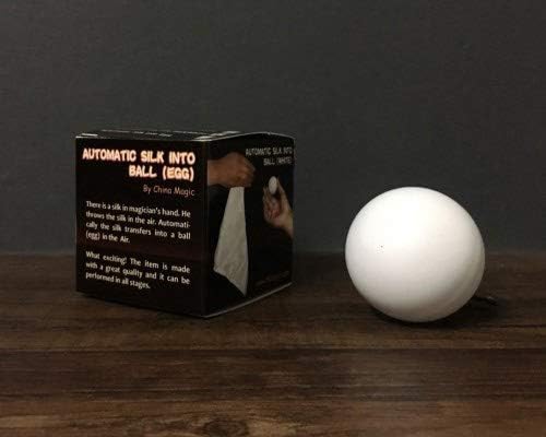SUMAG Perfect Automatic Silk to Ball Magic Tricks Magician Stage Illusion Gimmick Prop Metalism New Version Magic (White)