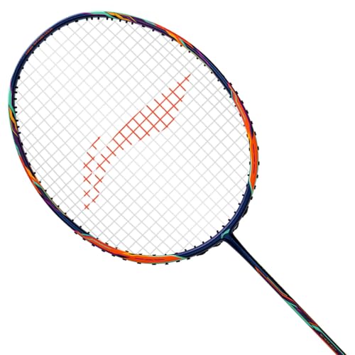 Image of Li-Ning Tectonic 6 Badminton Racket - Orange /Black | High-Speed Power & Precision for Competitive Players (5UG6)