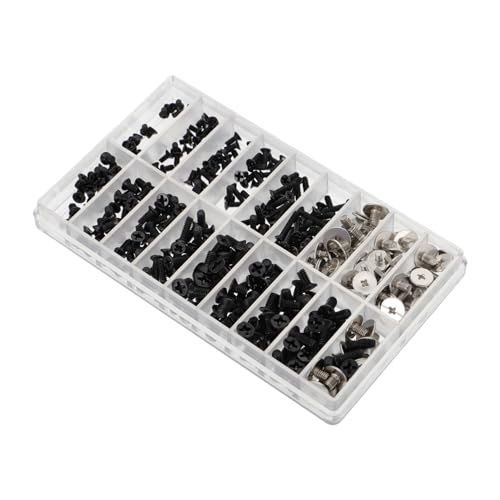 ULTECHNOVO Kit de tornillos para ordenador de 360 piezas tornillos planos de acero inoxidable de 0 5 mm resistentes para la reparación