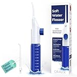 Oravix Manual Water Flosser, Tonsil Stone Irrigator, Soft Floss Remover, Mini Tonsil Cleaner, Travel, Teeth Cleaning Space, Oral Care Water Flosser