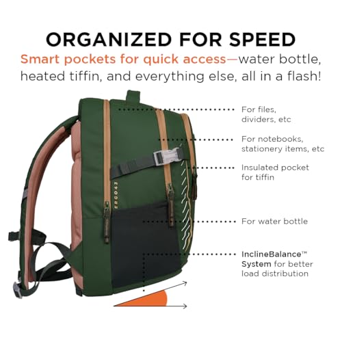Image of Ergo43 Classic Ergonomic School Bag | Posture & Spine Support, Lumbar Padding, Lightweight | 34L Daily School Backpack