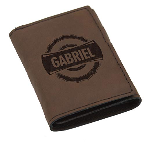 Custom Personalized Trifold Wallet for Men, Him, Husband, Groomsmen (Brown)4